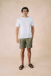 Relaxed Linen Blend Shorts