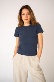 Fitted Micro Rib Organic T-shirt