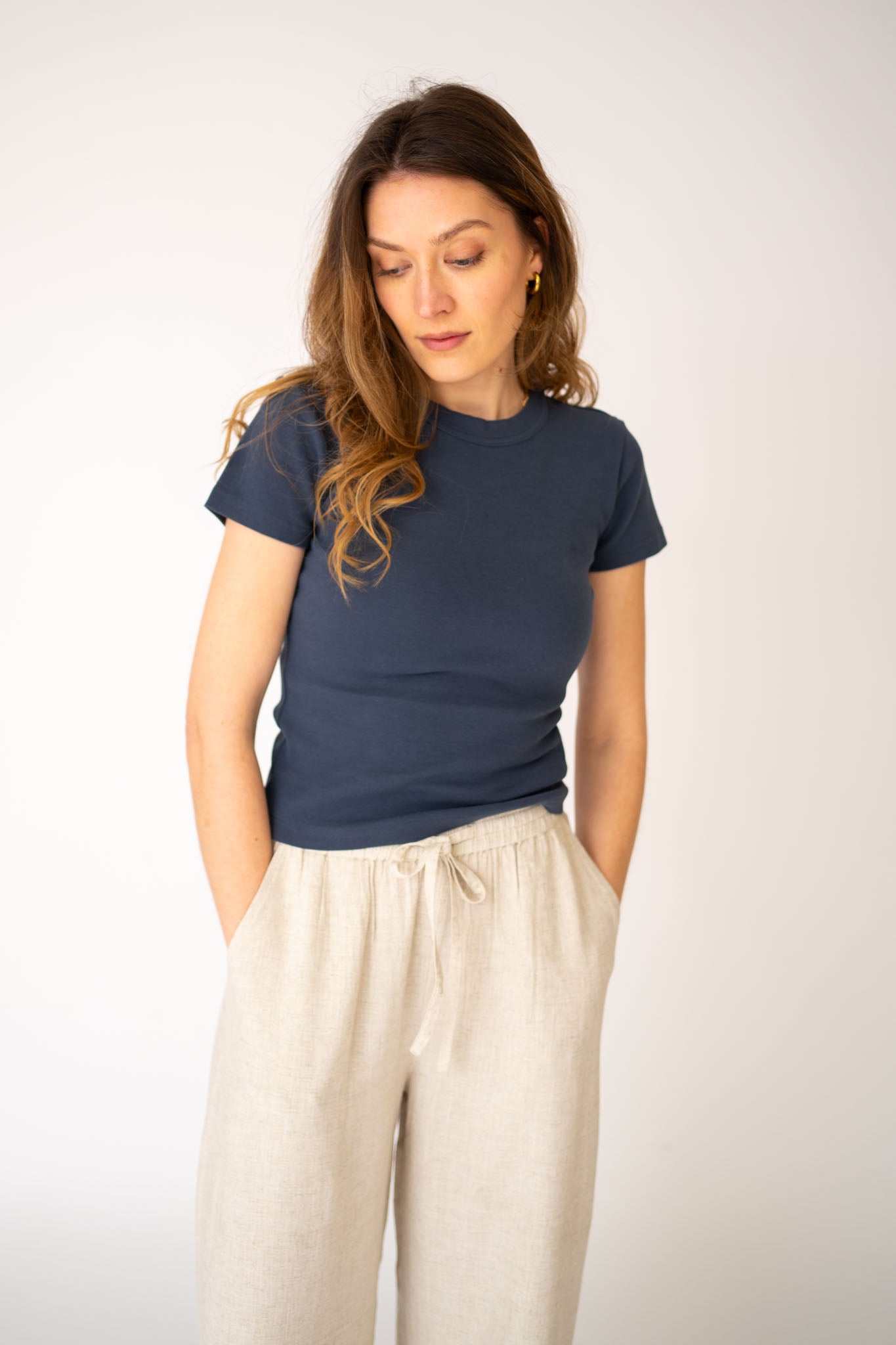 Fitted Micro Rib Organic T-shirt