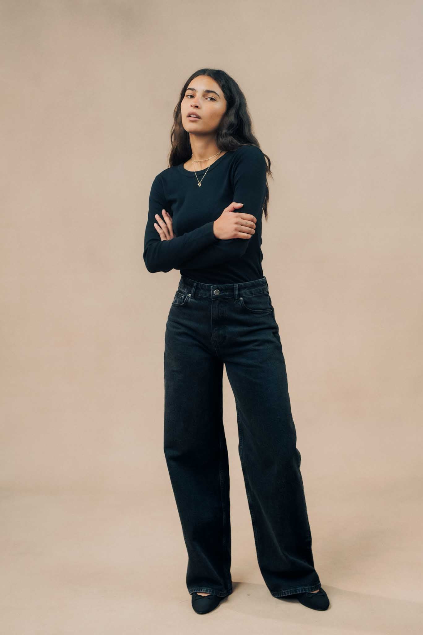 Ribbed Long Sleeve T-shirt