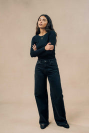 Ribbed Long Sleeve T-shirt