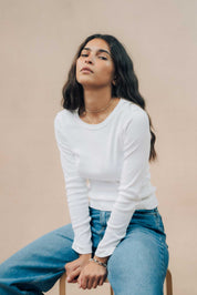 Ribbed Long Sleeve T-shirt