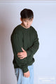Ethical and Sustainable Heavyweight Organic Sweatshirt Forest Green