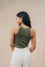 Ribbed Athletic Tank Top