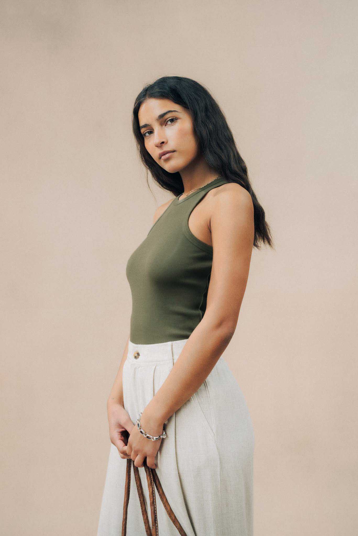 Ribbed Athletic Tank Top