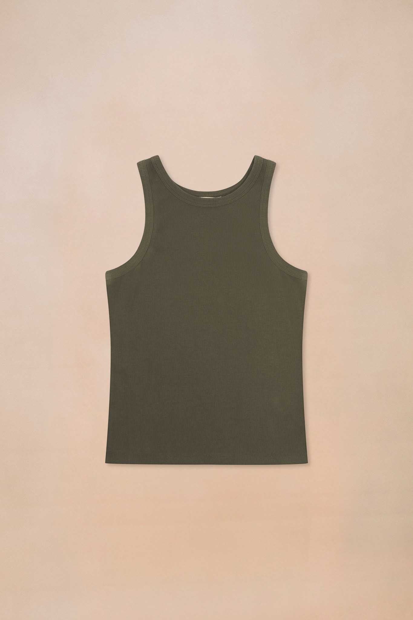 Ribbed Athletic Tank Top