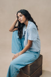 Striped Short PJ Set