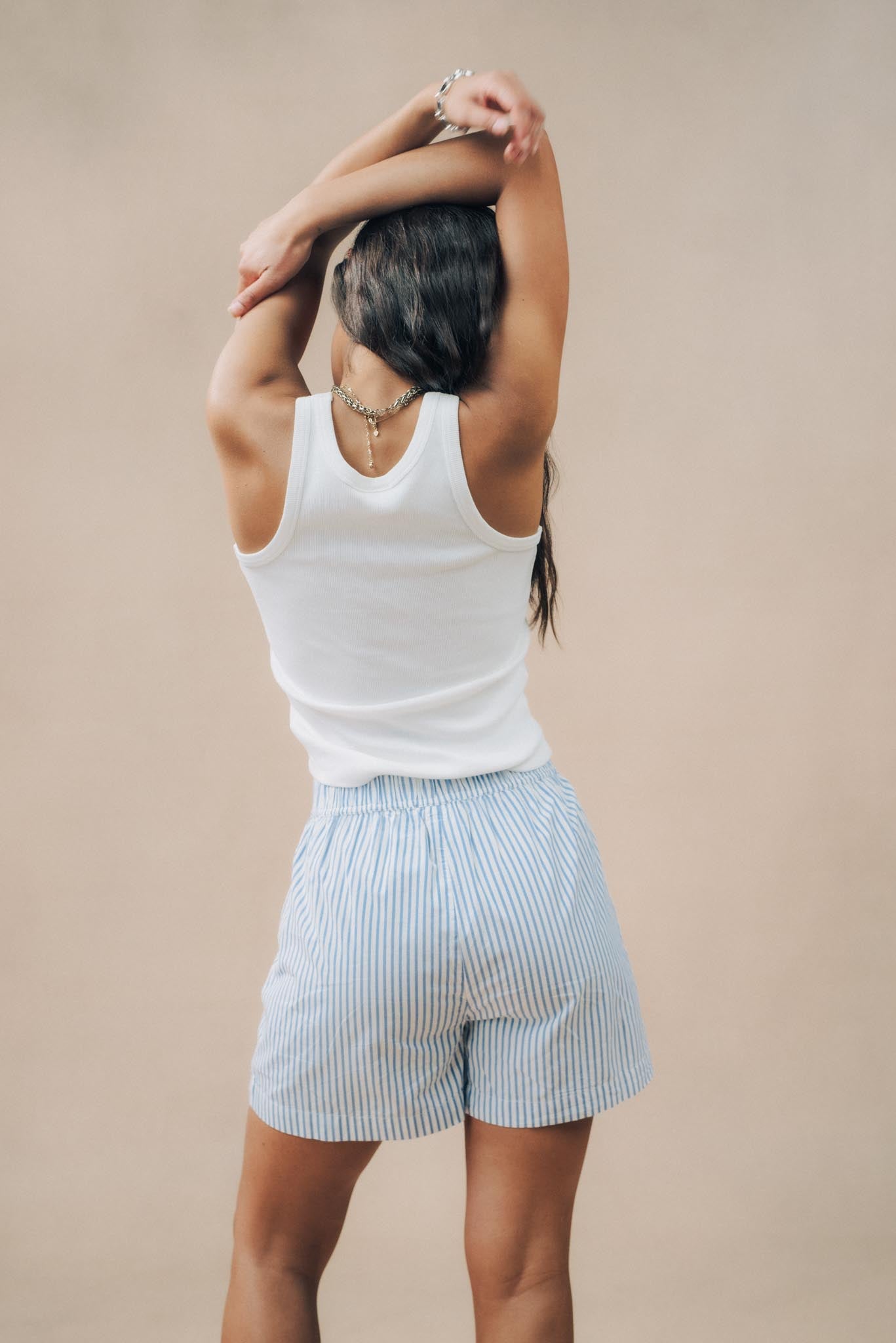 Striped Short PJ Set