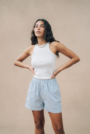 Striped Short PJ Set