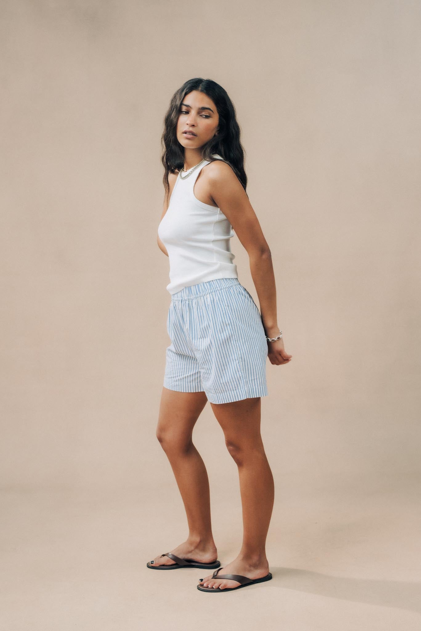 Striped Short PJ Set
