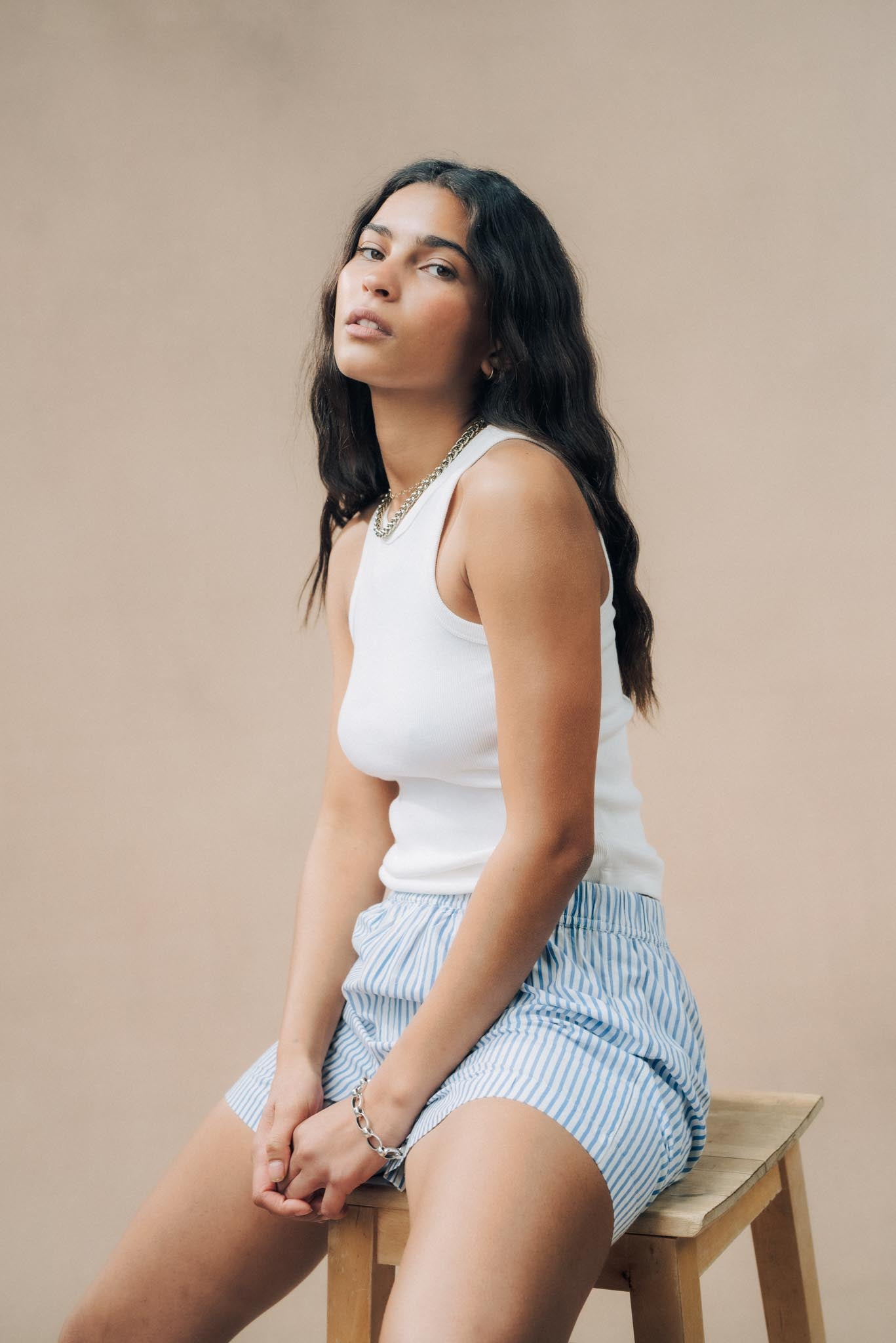 Striped Short PJ Set
