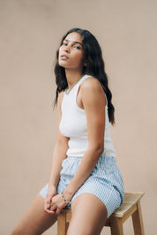 Striped Short PJ Set