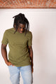 Ethical and Sustainable Premium Heavyweight Organic T-shirt - Olive
