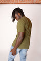 Ethical and Sustainable Premium Heavyweight Organic T-shirt - Olive