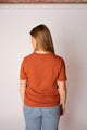 Women's Ethical & Sustainable Organic Cotton Rust T-shirt