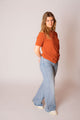 Women's Ethical & Sustainable Organic Cotton Rust T-shirt