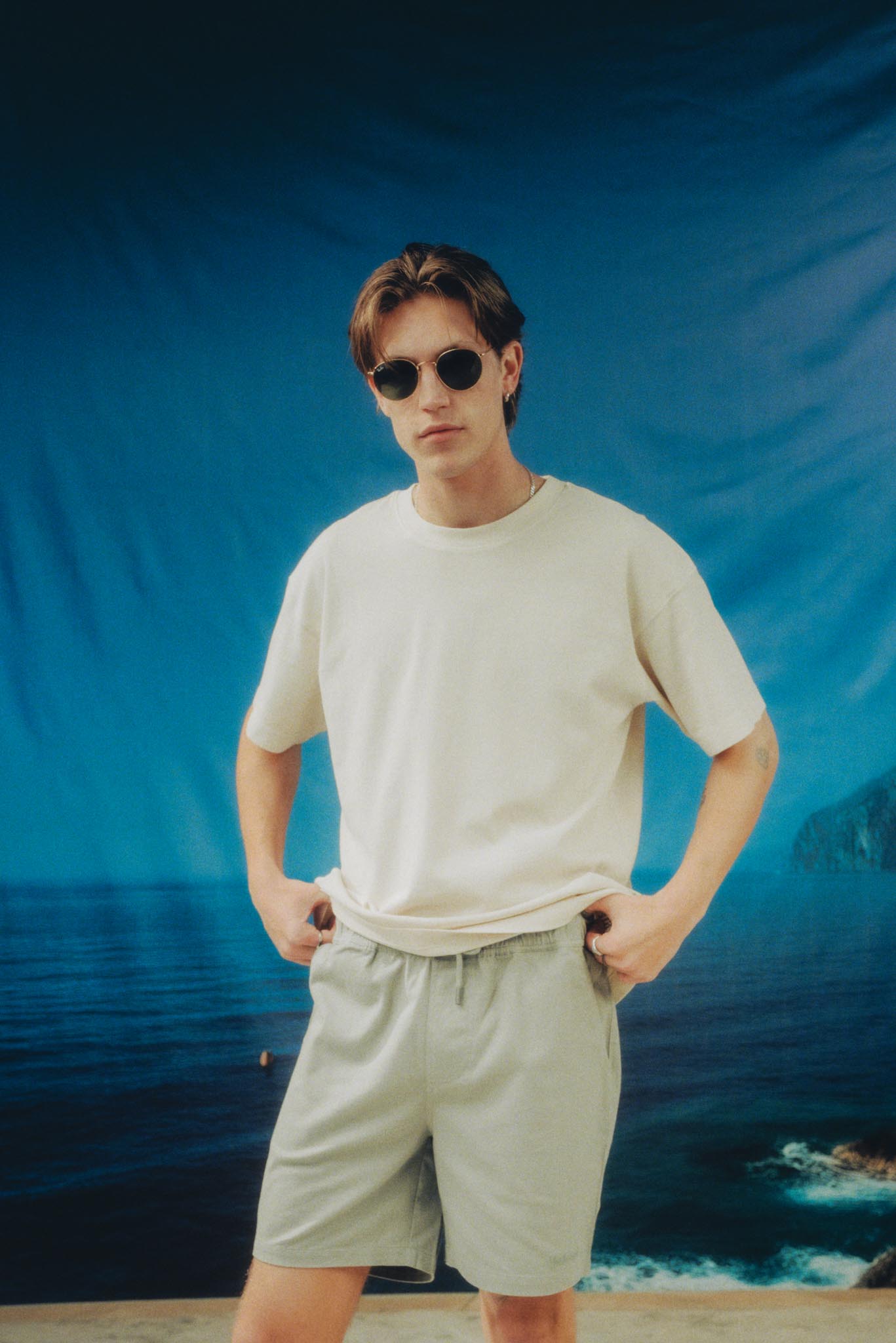 Relaxed Twill Shorts