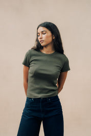 Ribbed T-shirt