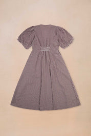 Puff Sleeve Midi Dress