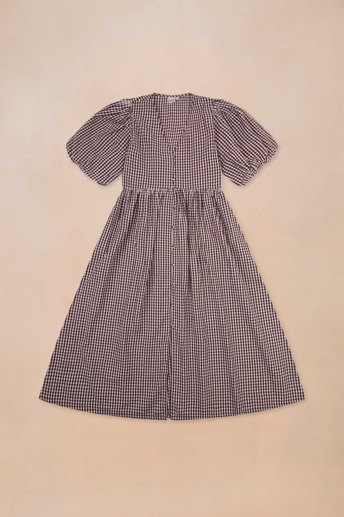 Puff Sleeve Midi Dress