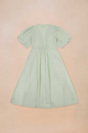 Puff Sleeve Midi Dress