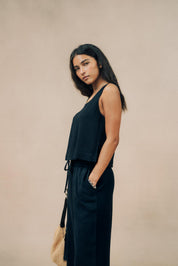 Linen EcoVero™️ Wide Leg Trouser