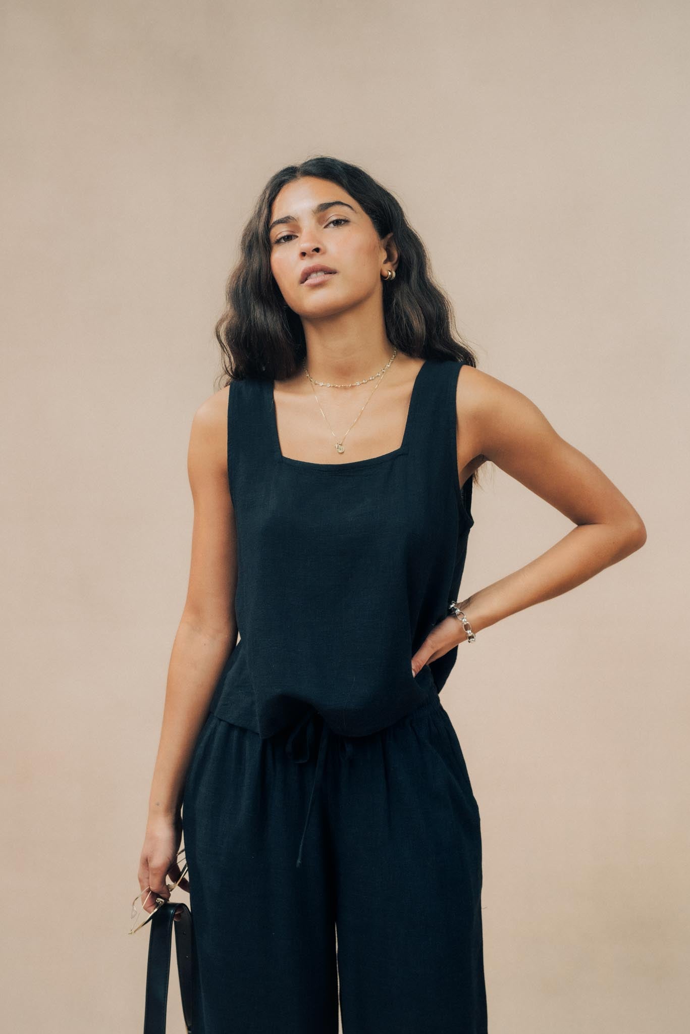 Linen EcoVero™️ Wide Leg Trouser