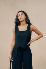 Linen EcoVero™️ Wide Leg Trouser