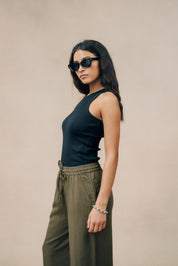 Ribbed Athletic Tank Top
