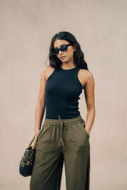 Ribbed Athletic Tank Top