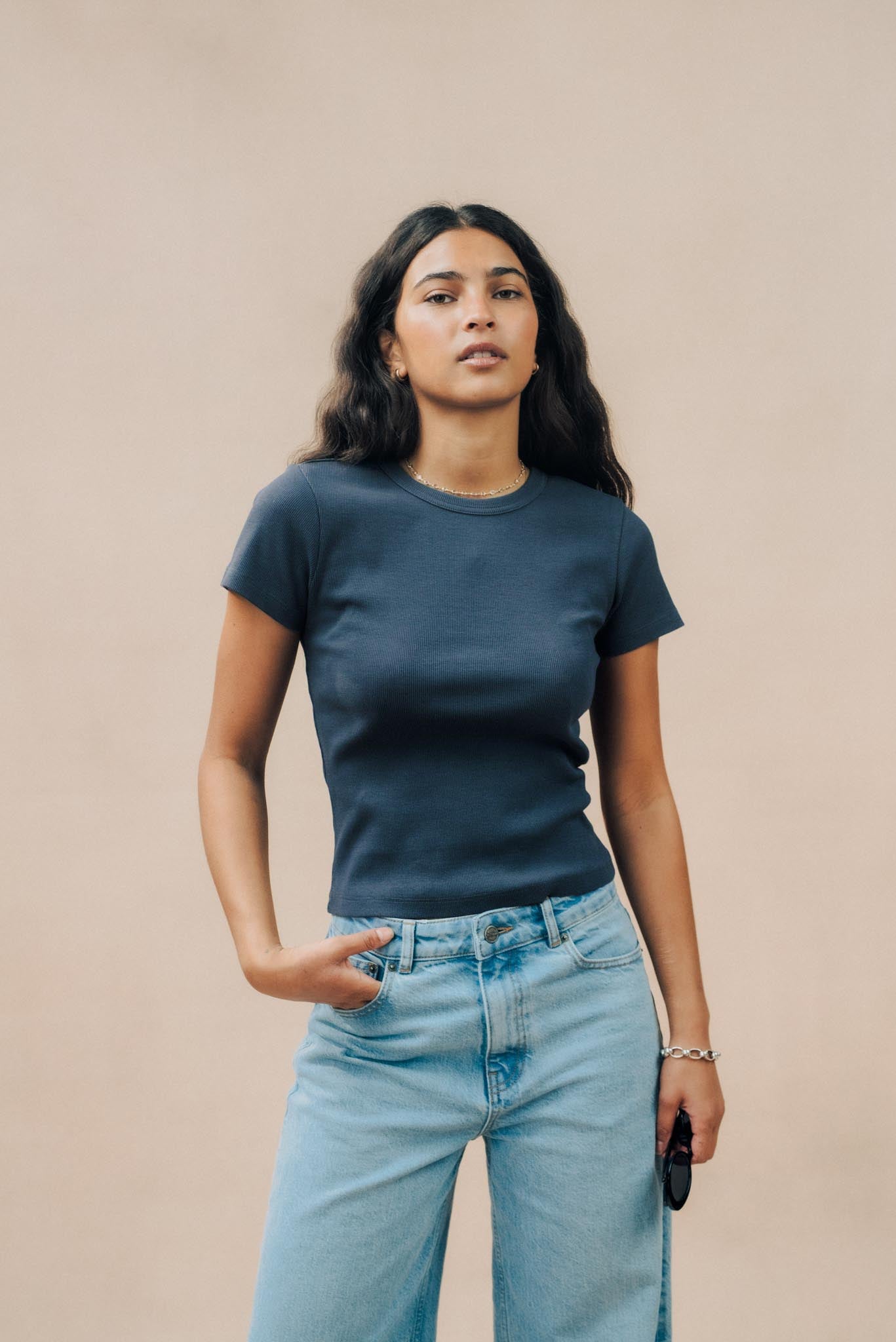 Ribbed T-shirt