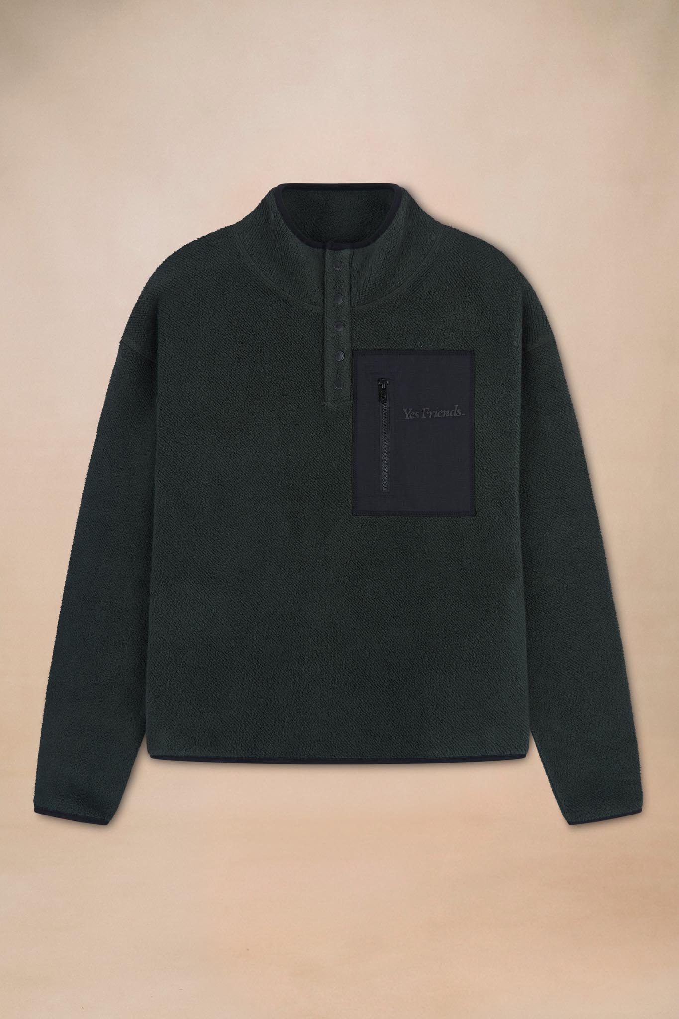 Unisex Popper Neck Fleece