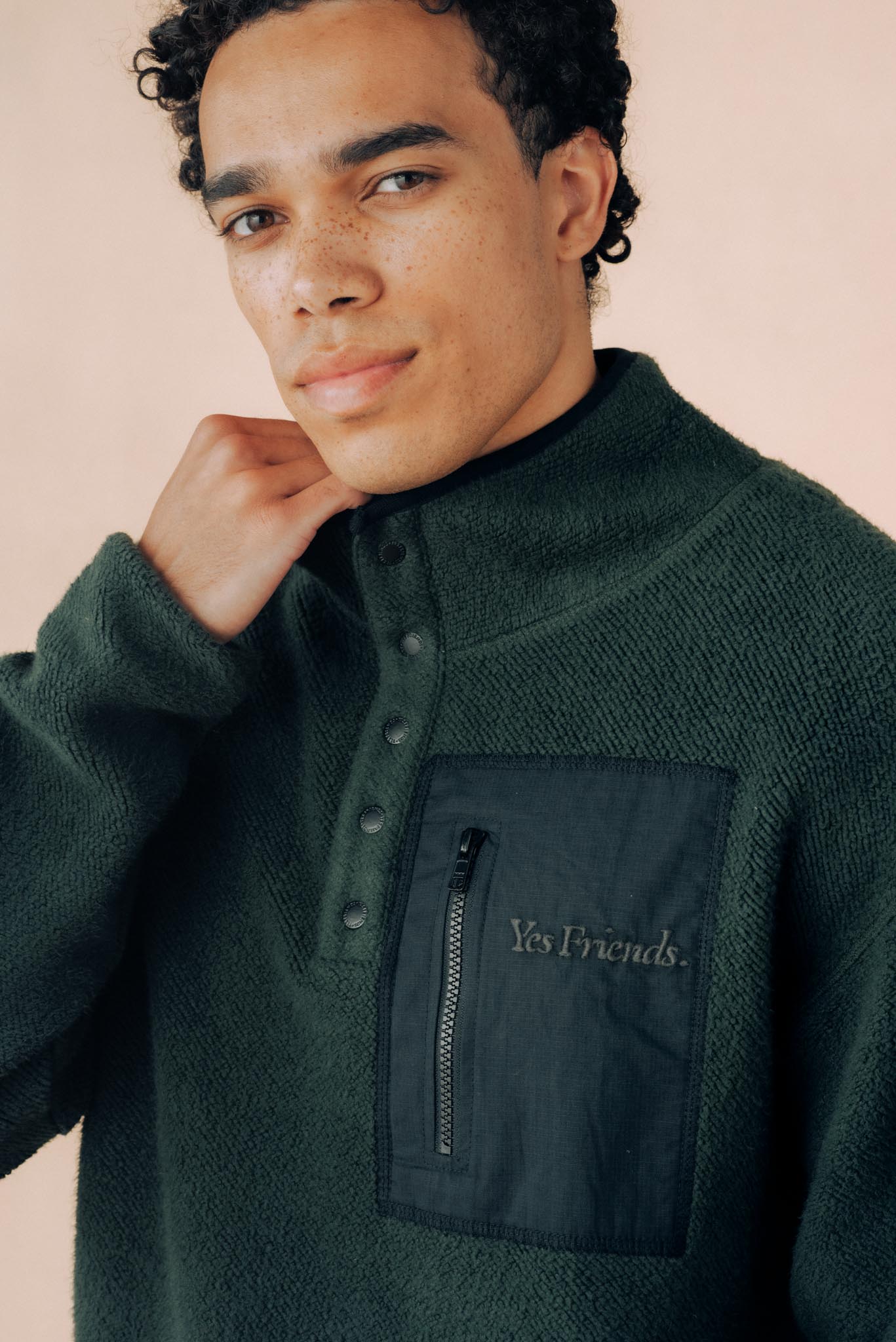 ethical-sustainable-unisex-organic-cotton-popper-neck-fleece-deep-pine-1.jpg