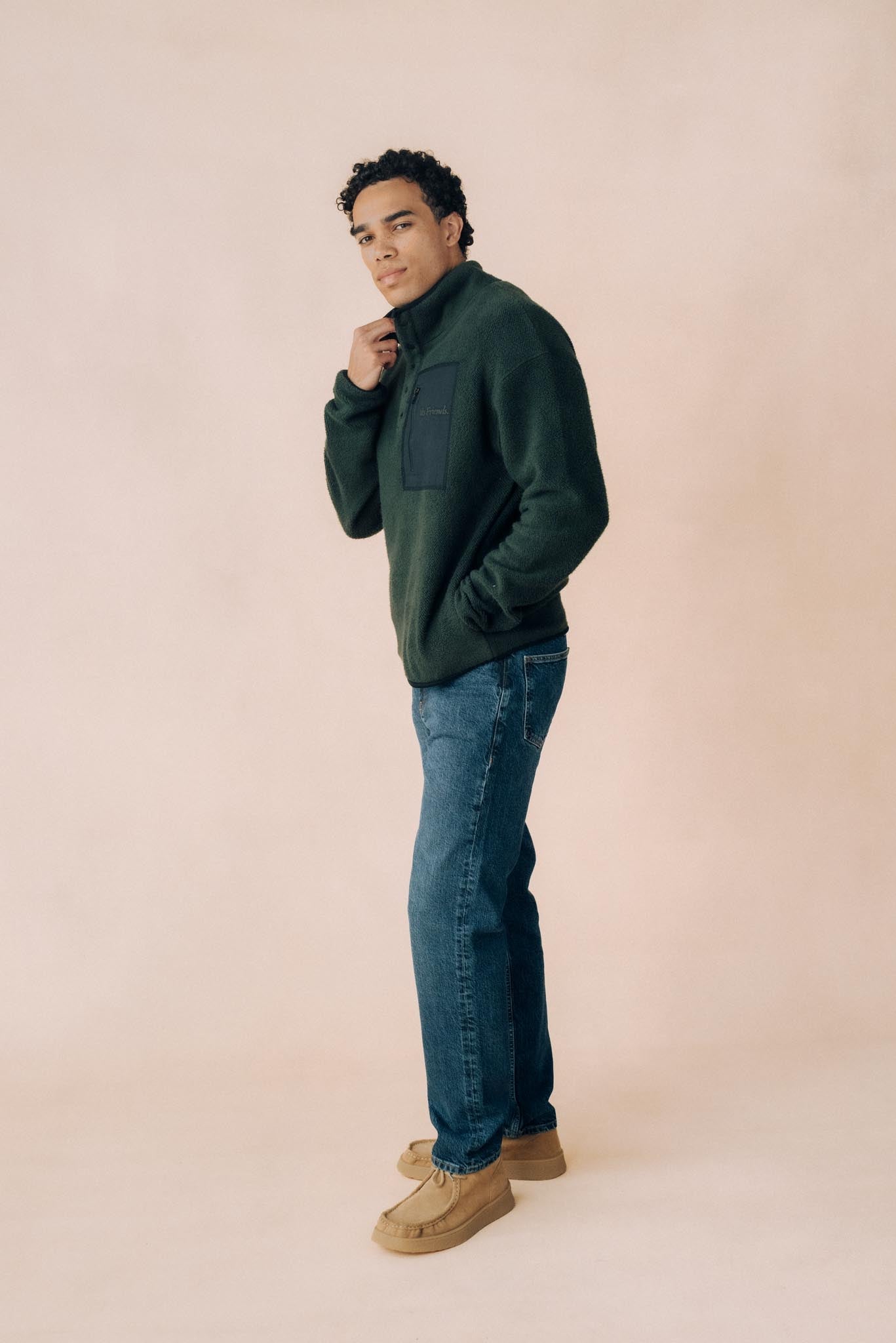 ethical-sustainable-unisex-organic-cotton-popper-neck-fleece-deep-pine-4.jpg
