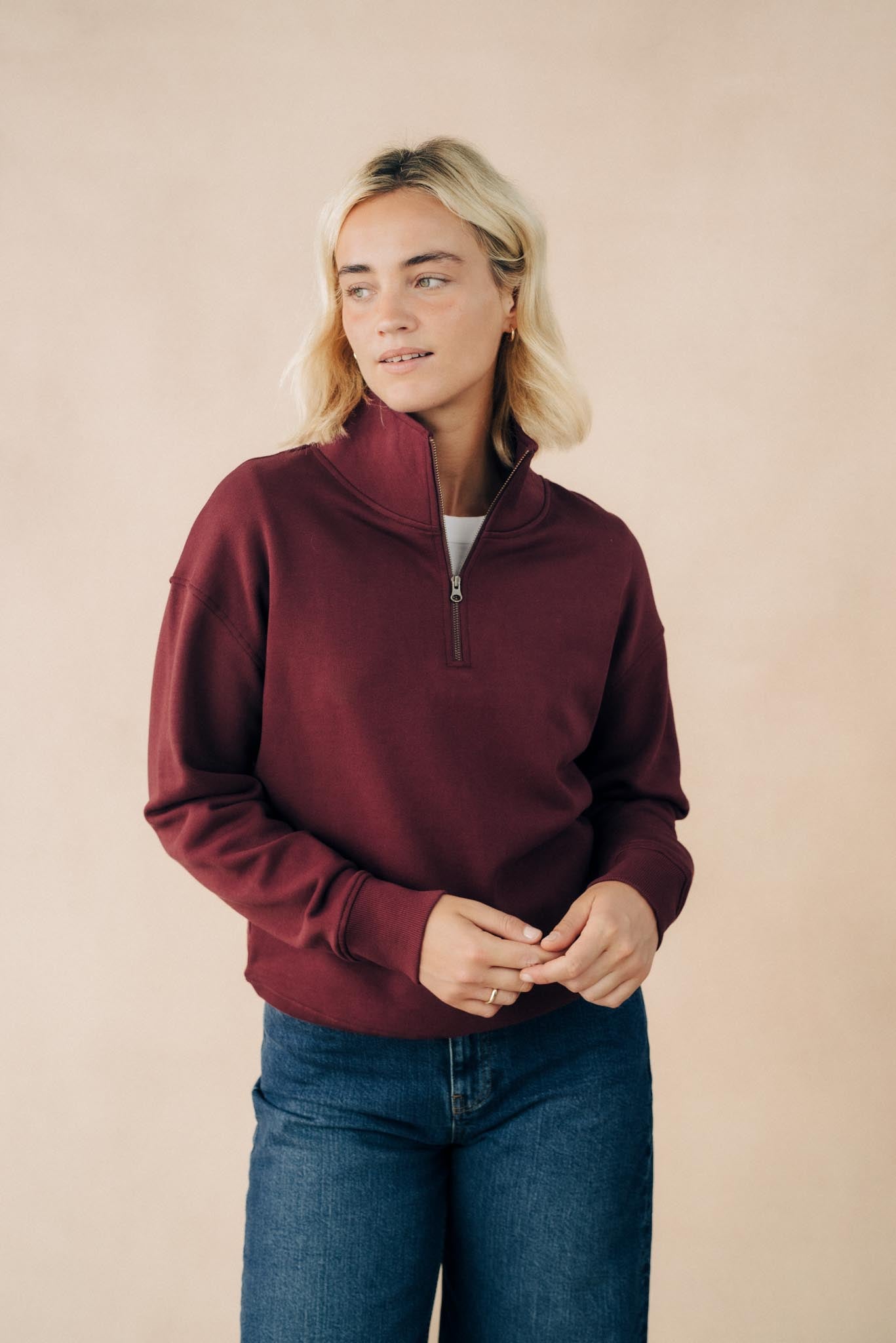 Unisex Quarter Zip Sweat