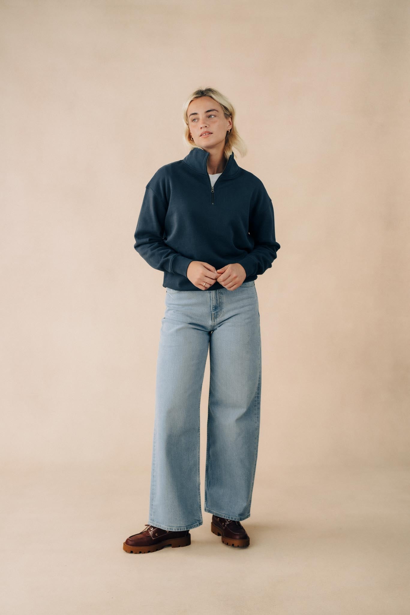 Unisex Quarter Zip Sweat