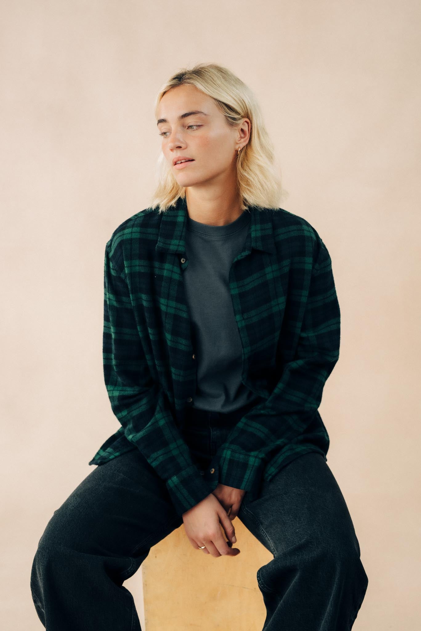 Unisex Relaxed Check Shirt