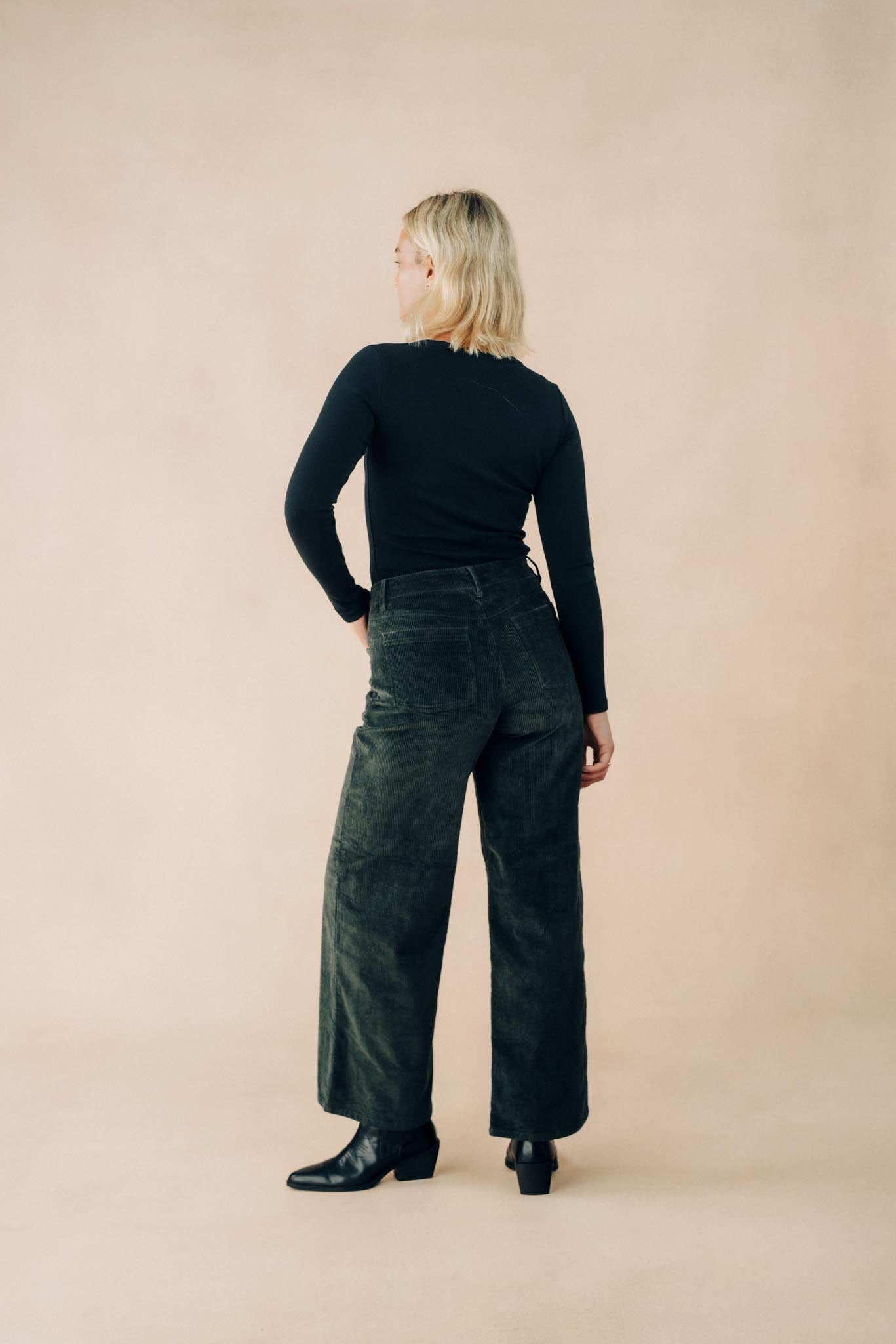 Cord Wide Leg Trousers