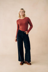 Cord Wide Leg Trousers