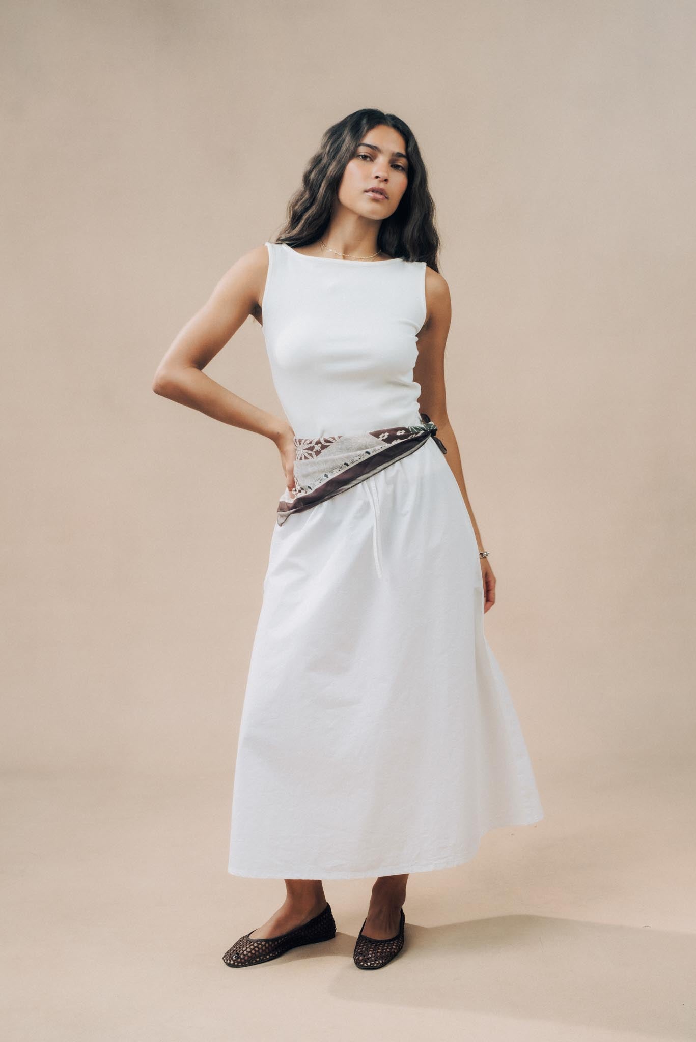A-Line Midi Skirt