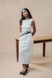 A-Line Midi Skirt