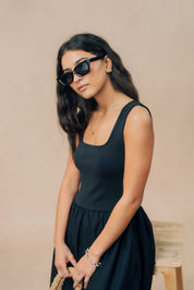 Square Neck Dress
