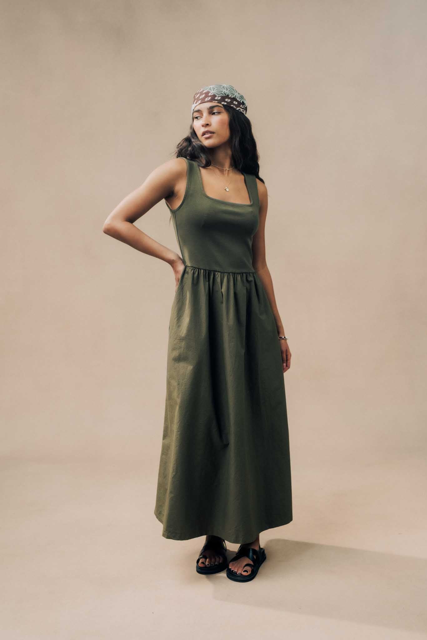 Square Neck Dress
