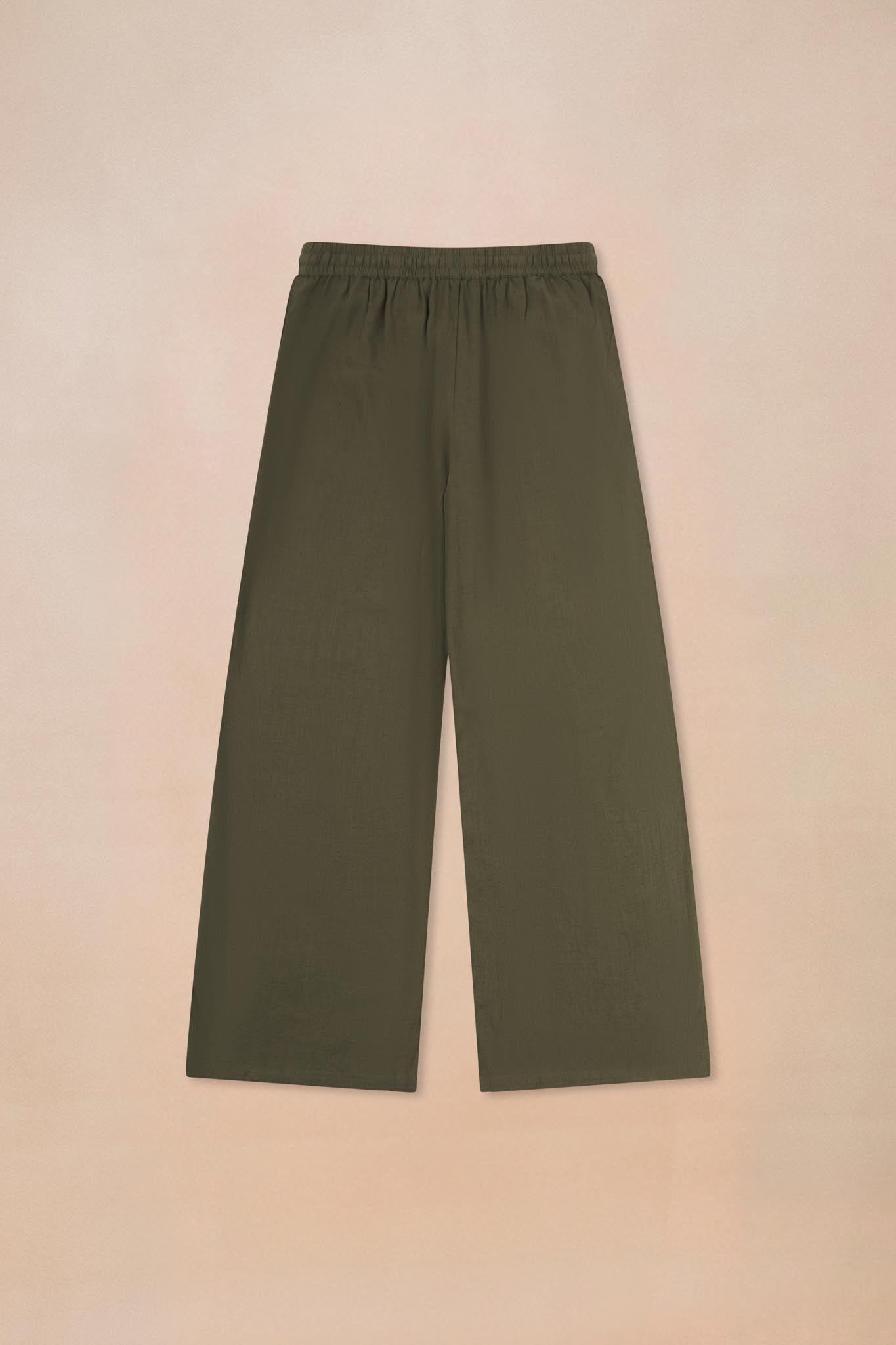 Linen EcoVero™️ Wide Leg Trouser