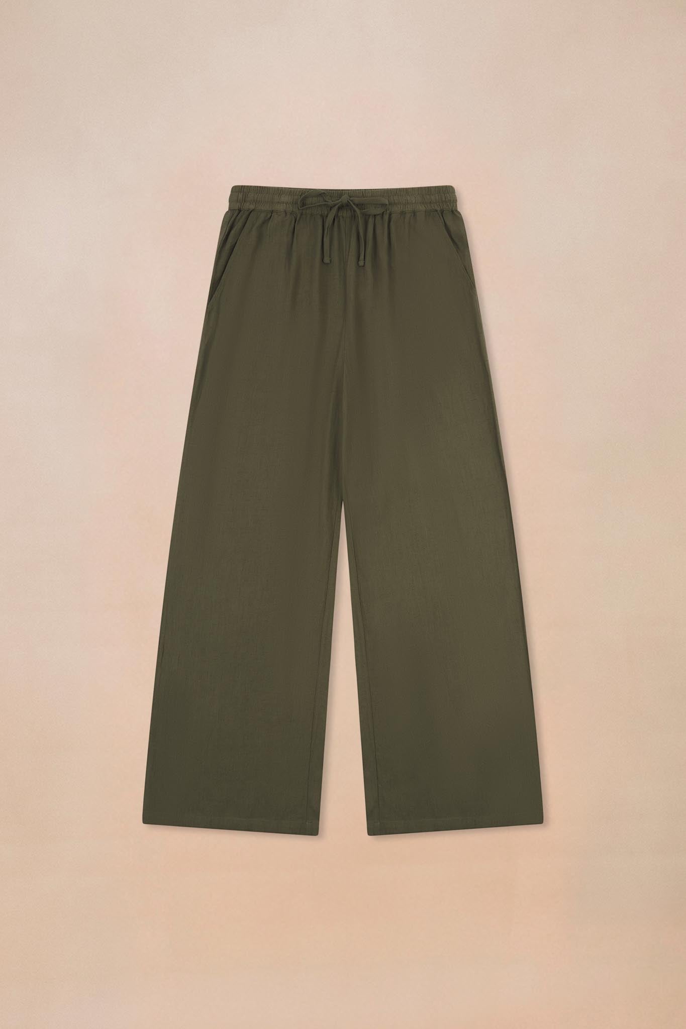 Linen EcoVero™️ Wide Leg Trouser