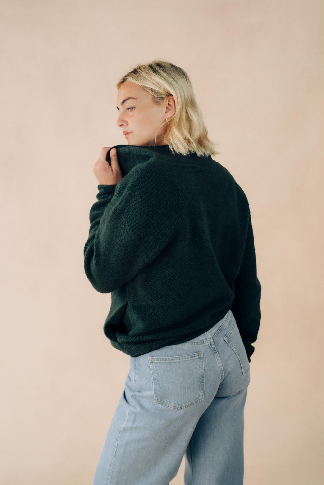 Unisex Popper Neck Fleece
