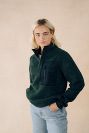 Unisex Popper Neck Fleece