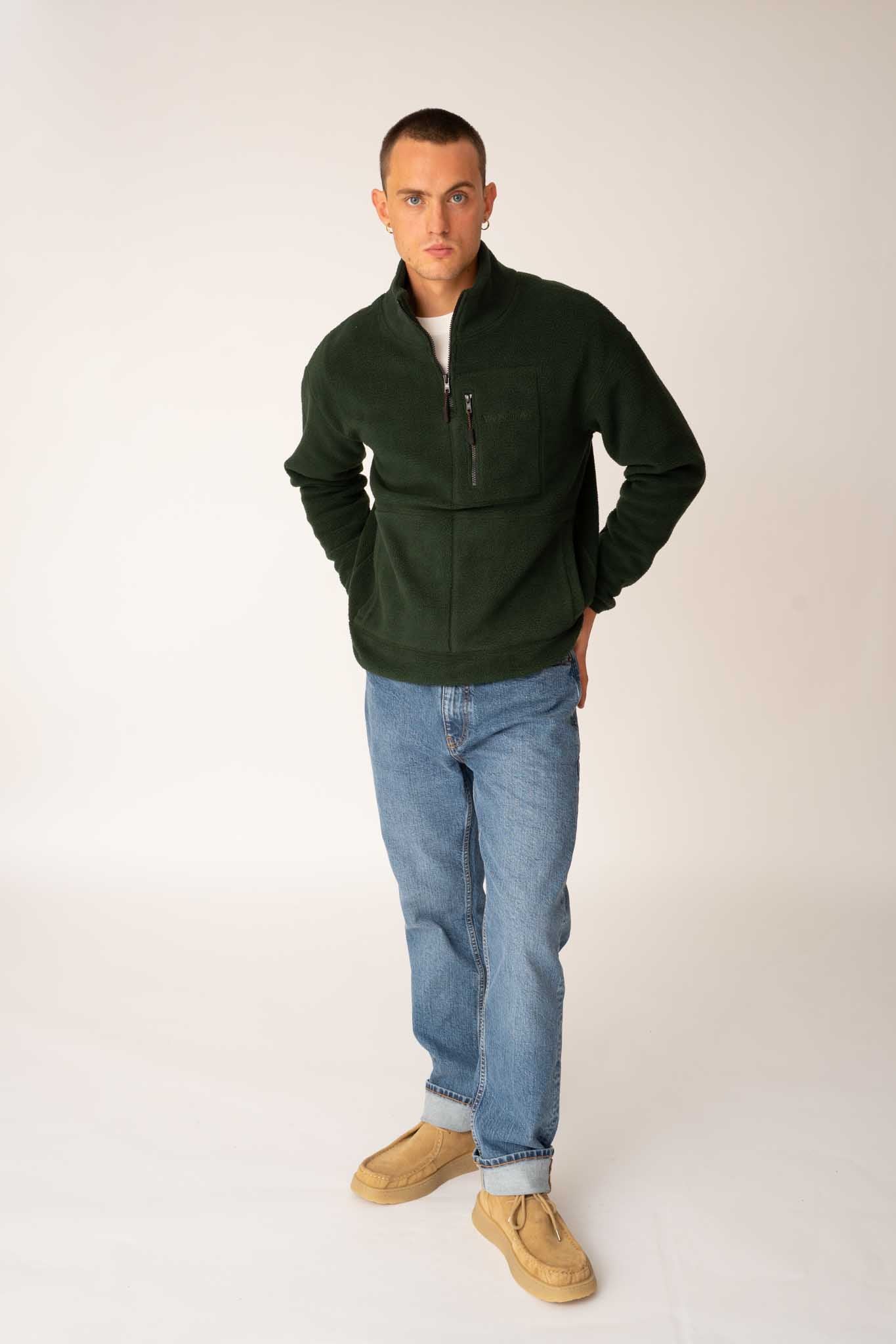 1/4 Zip Recycled Fleece