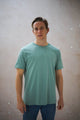 Men's Fairtrade Organic Cotton Sage Green T-shirt