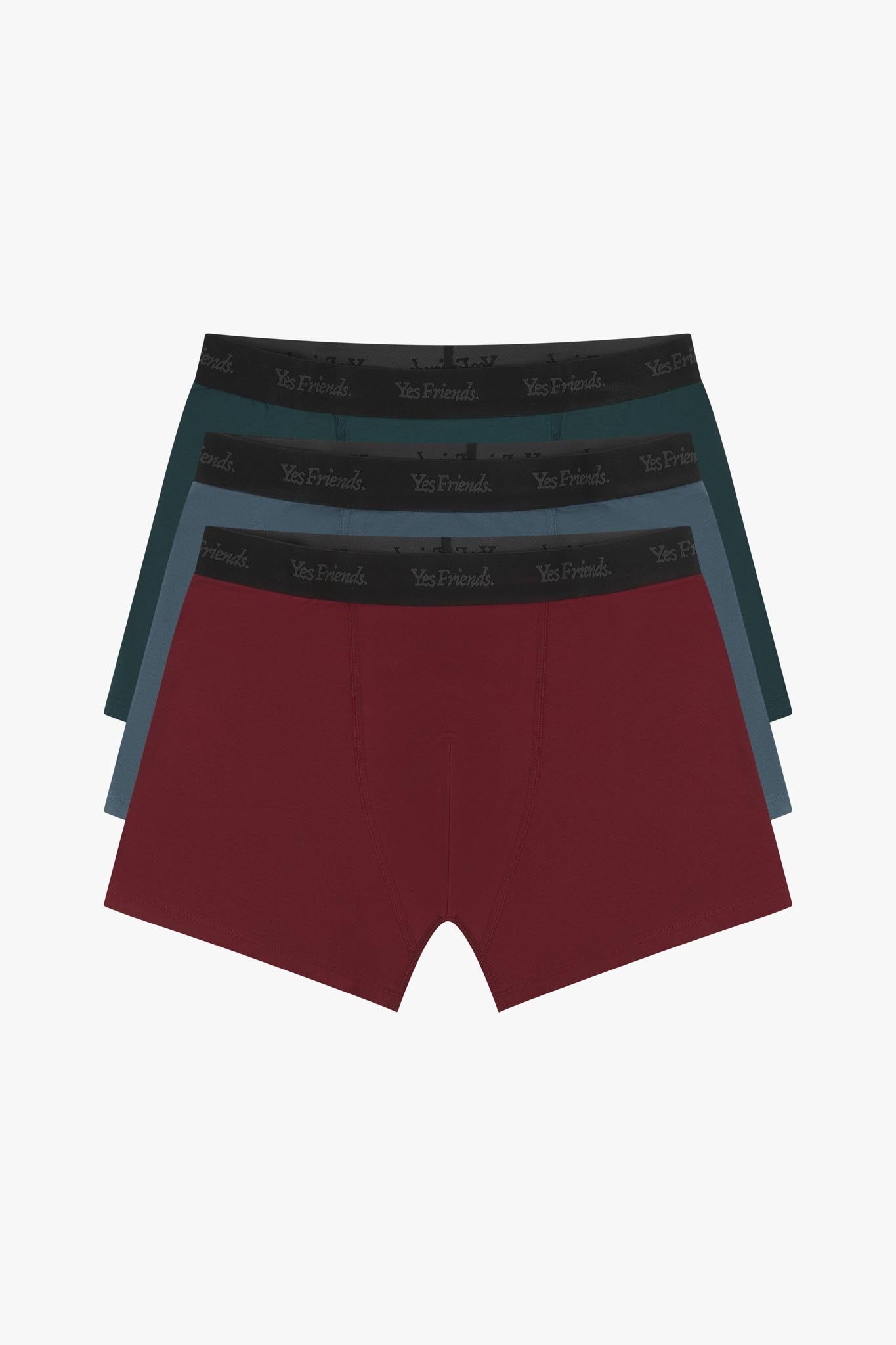 Organic Boxer Trunks - 3 Pack